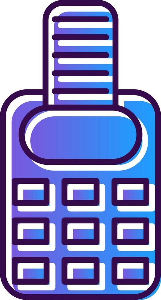 Point Of Service Gradient Filled Icon vector