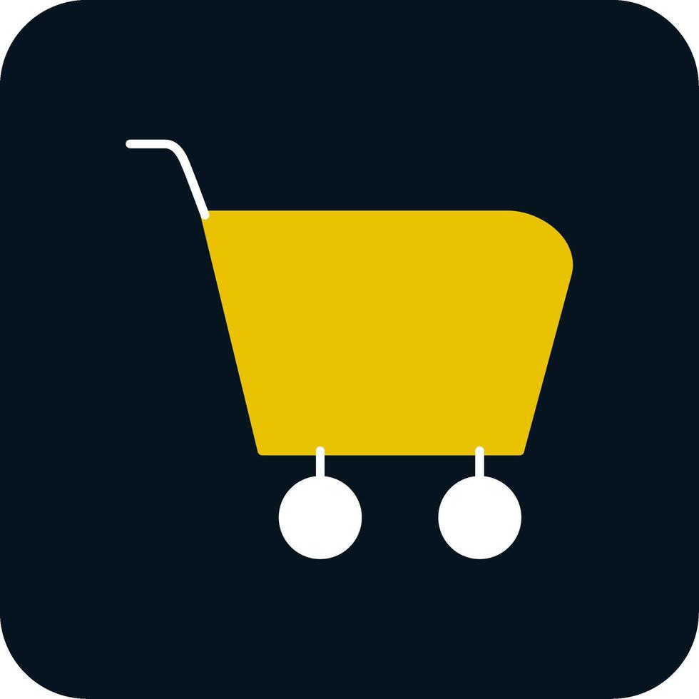 Cart Glyph Two Color Icon vector
