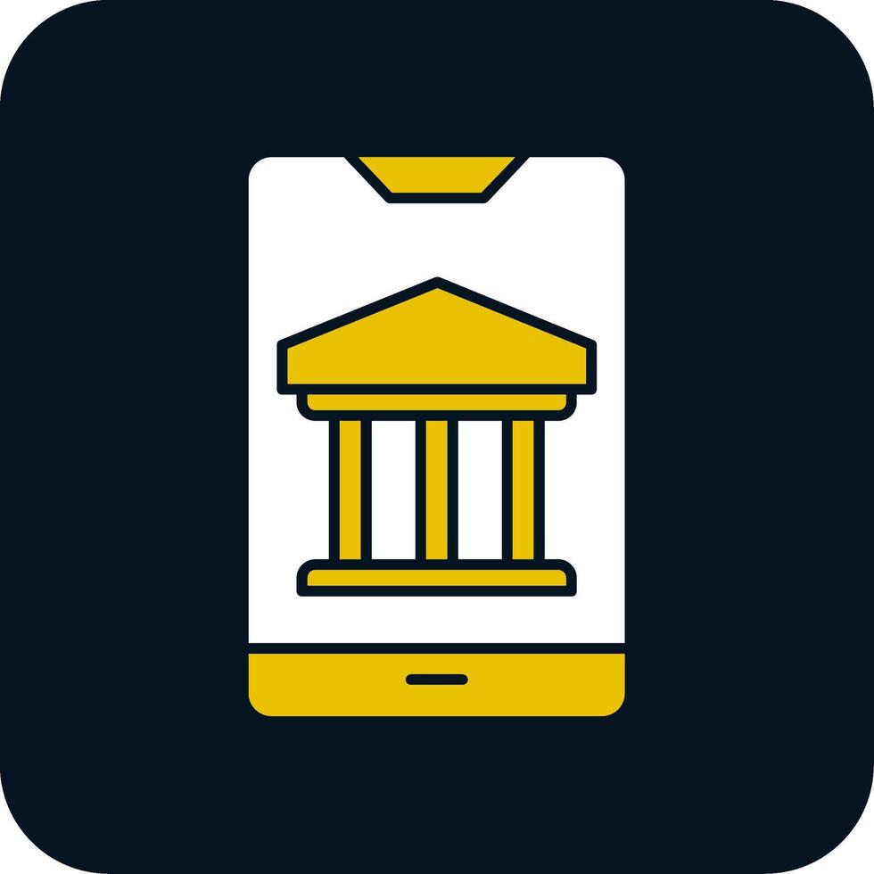 Smartphone Glyph Two Color Icon vector