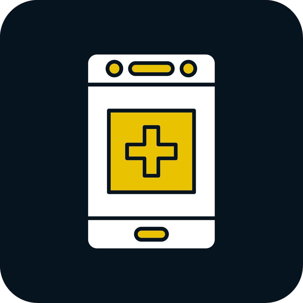 Health Glyph Two Color Icon vector