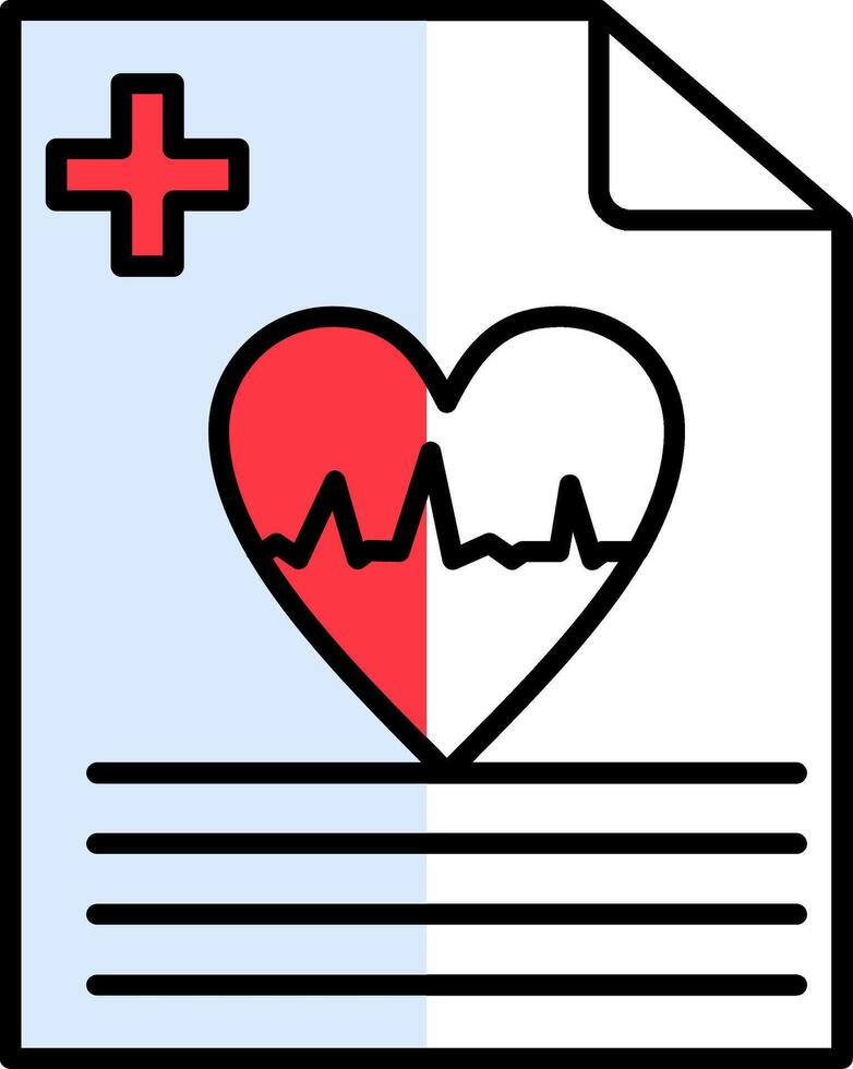 Health Filled Half Cut Icon vector