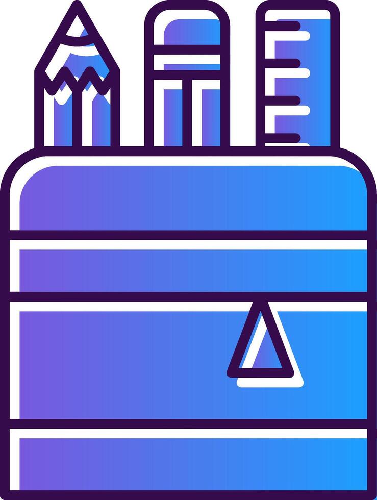 Stationary Gradient Filled Icon vector