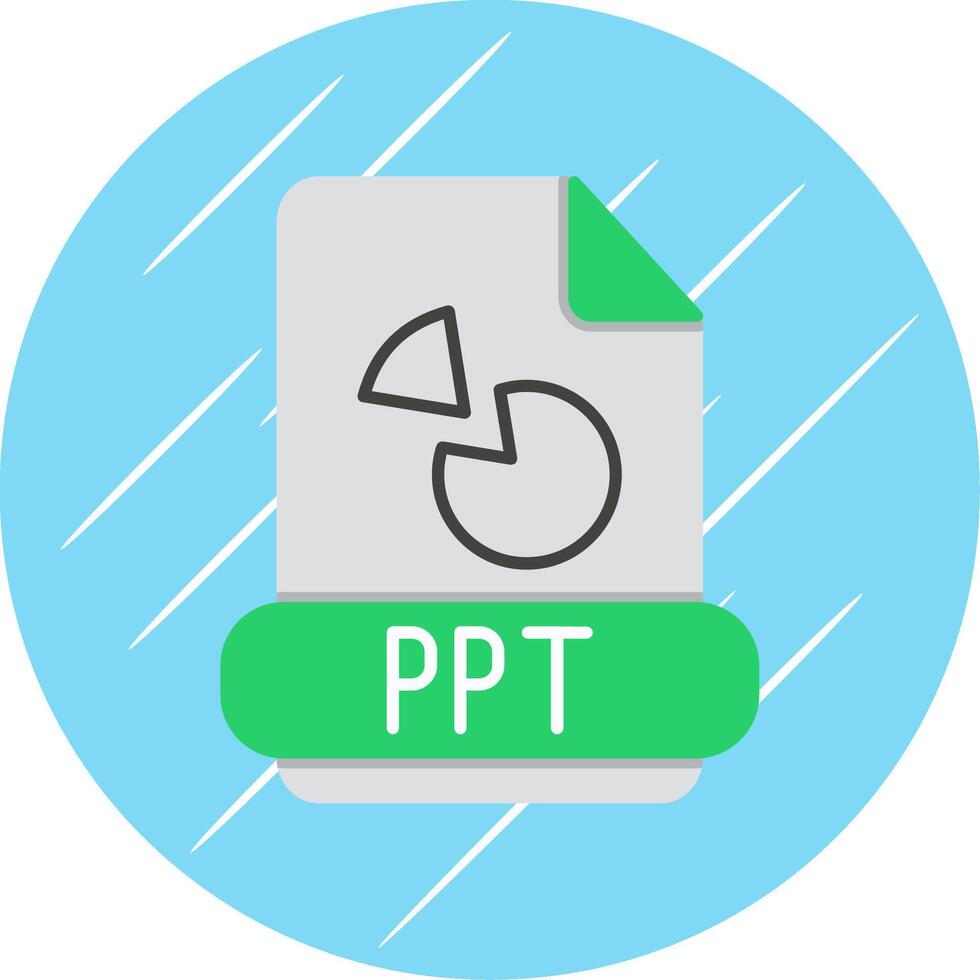 Ppt Flat Blue Circle Icon vector