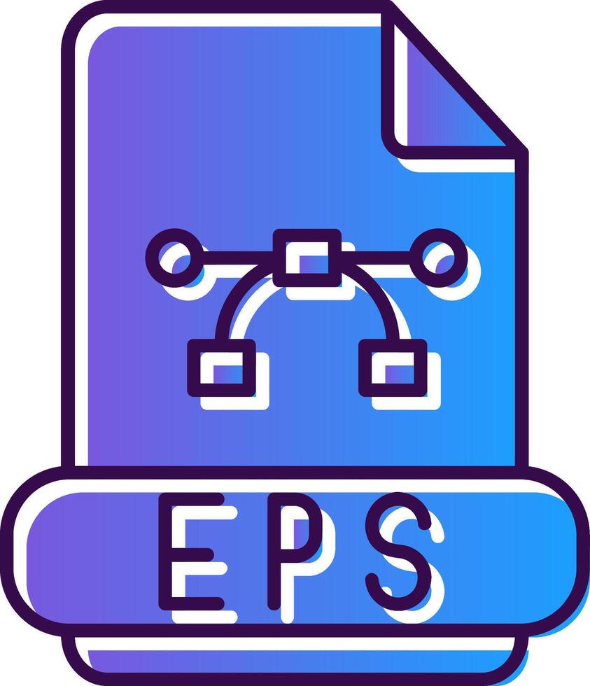 Eps Gradient Filled Icon vector