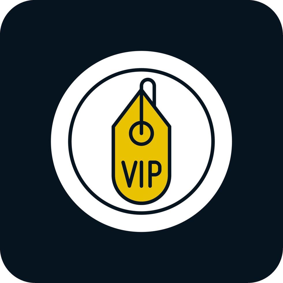 Vip Glyph Two Color Icon vector