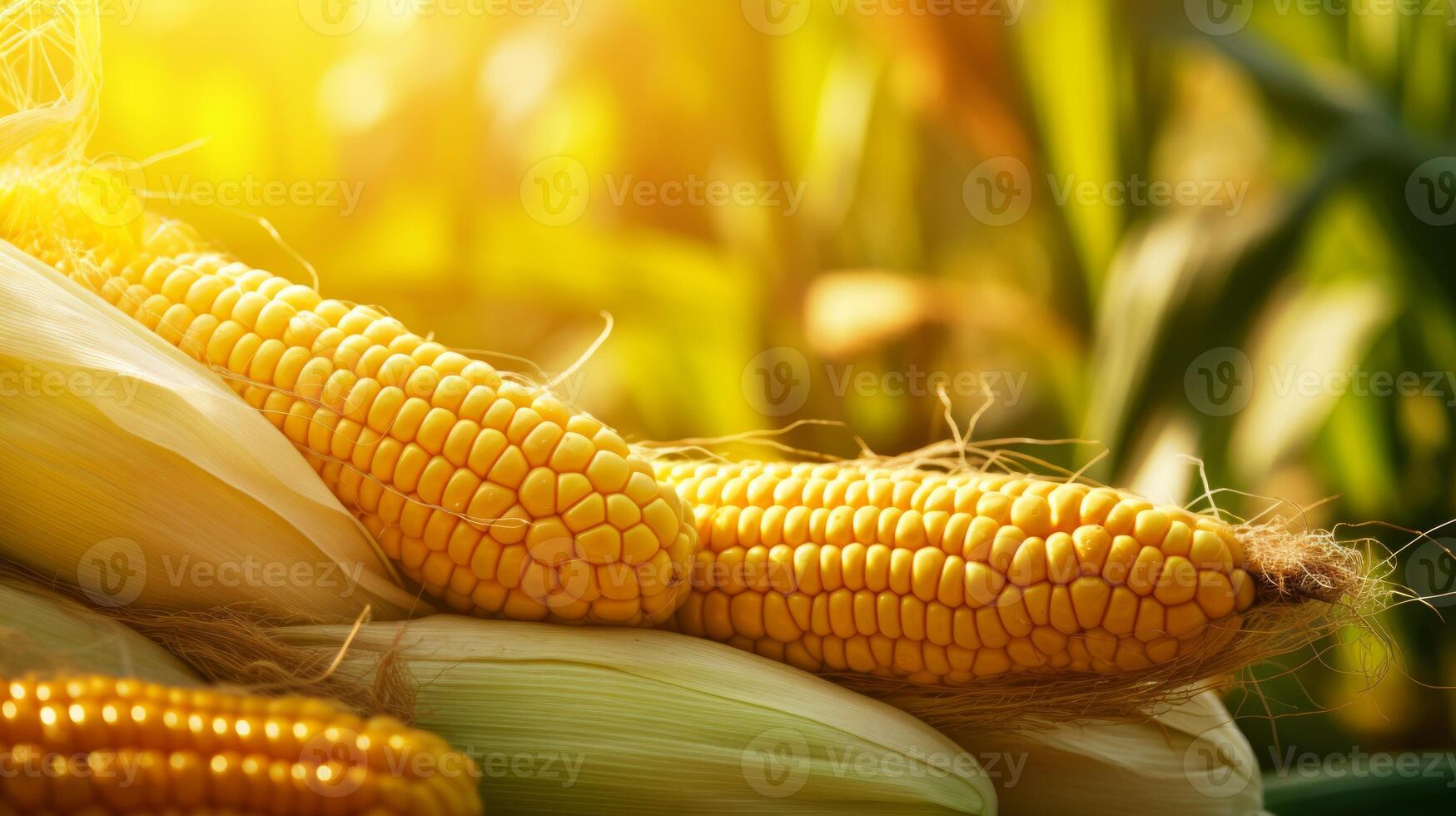 Close-Up of Corn on the Cob. . photo