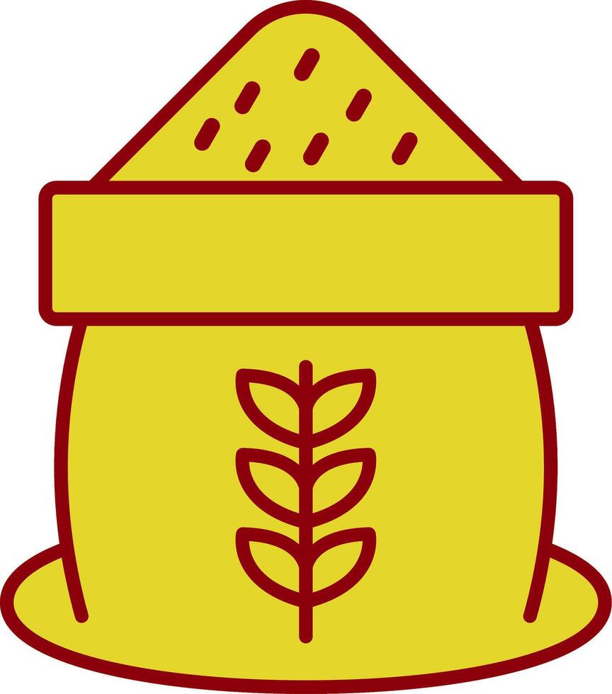 Grain Line Two Color Icon vector