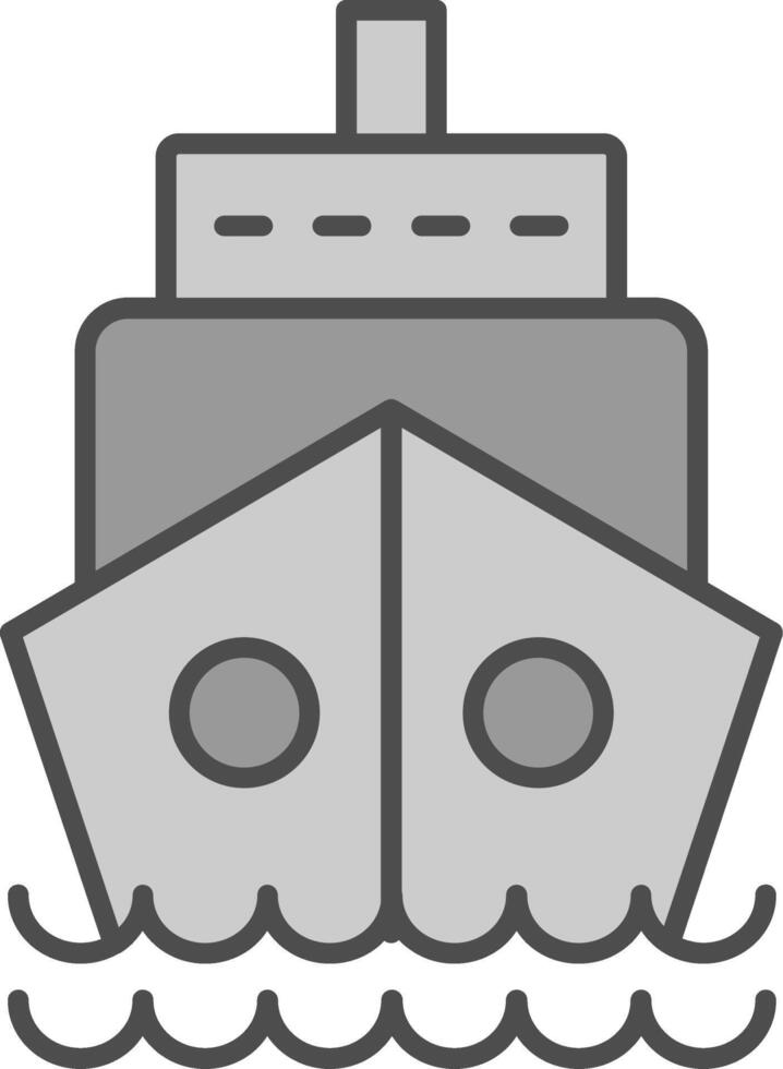 Ship Fillay Icon vector