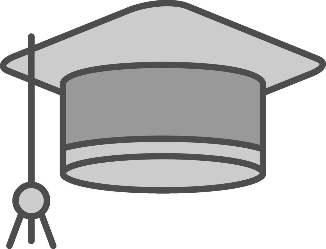 Mortarboard Fillay Icon vector