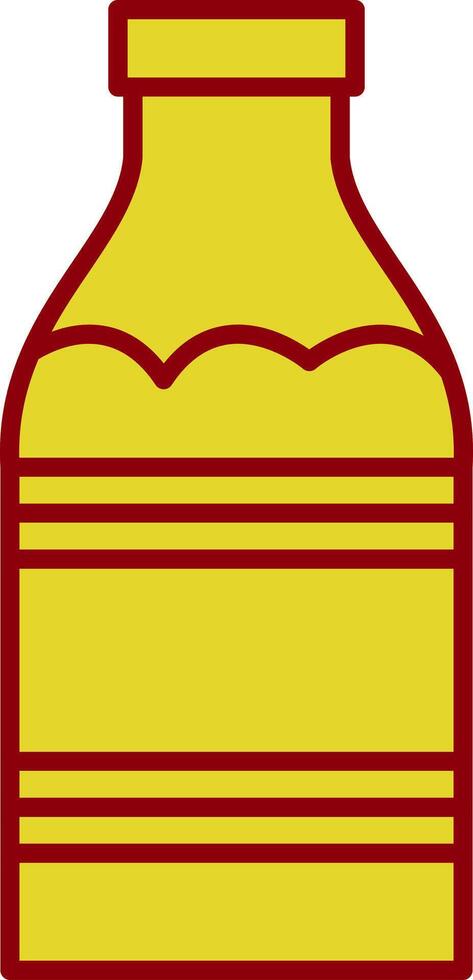 Milk Bottle Line Two Color Icon vector