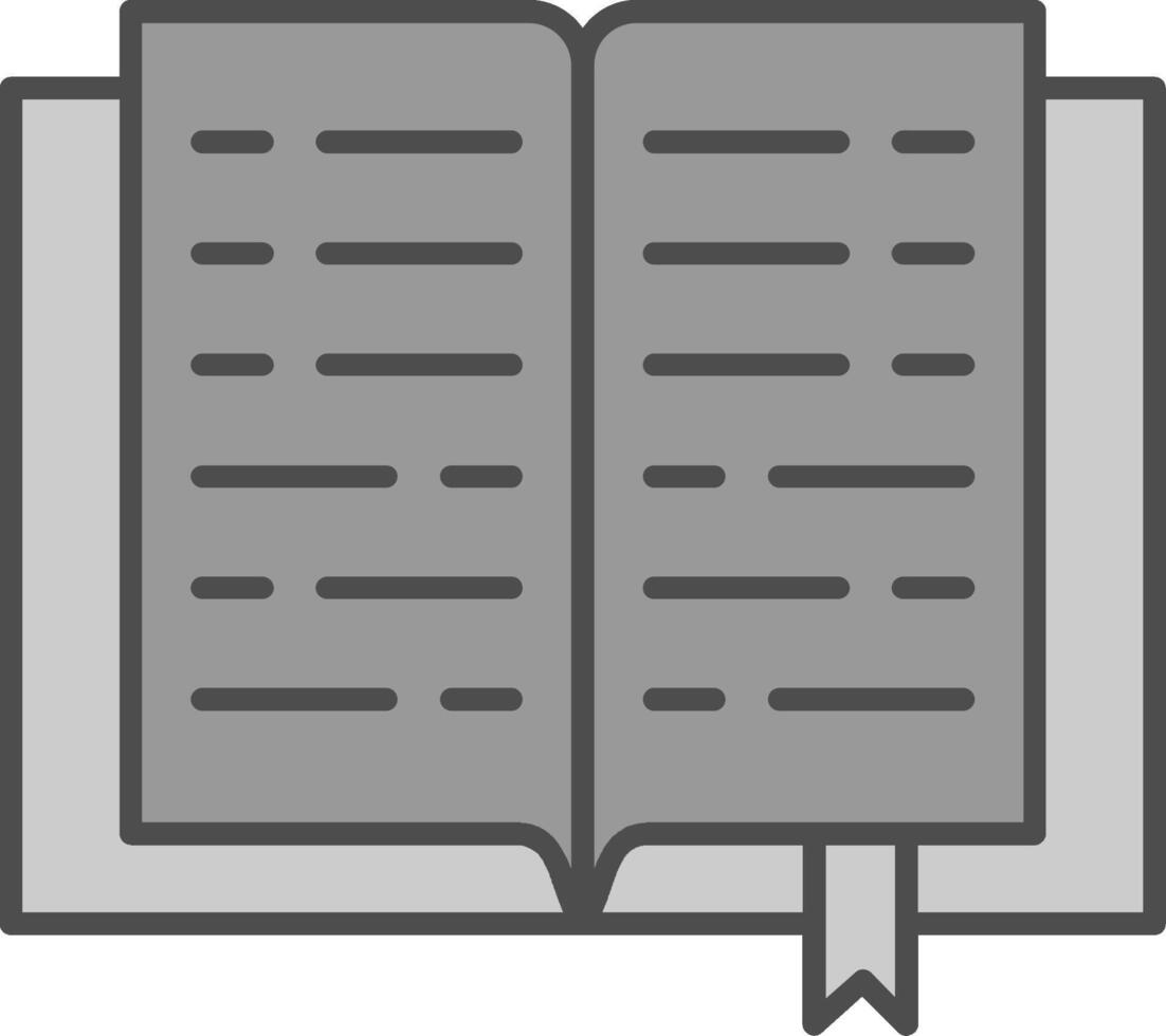 libro relleno icono vector