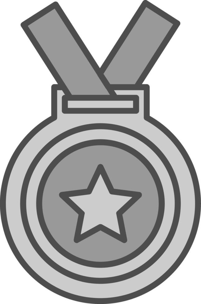 medalla relleno icono vector