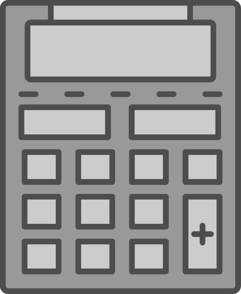 calculadora relleno icono vector