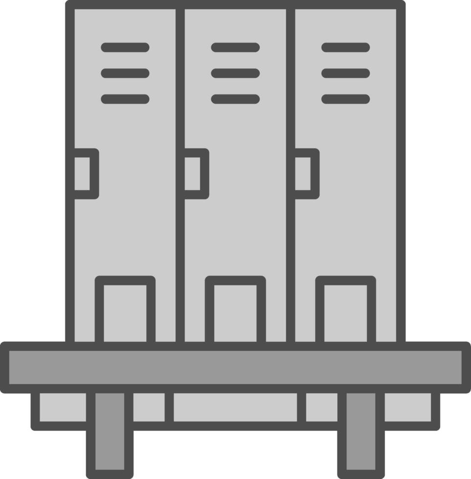 Lockers Fillay Icon vector