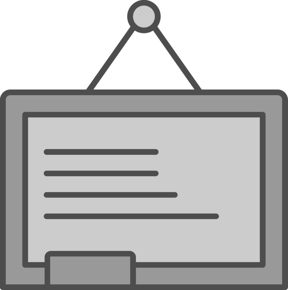 Blackboard Fillay Icon vector