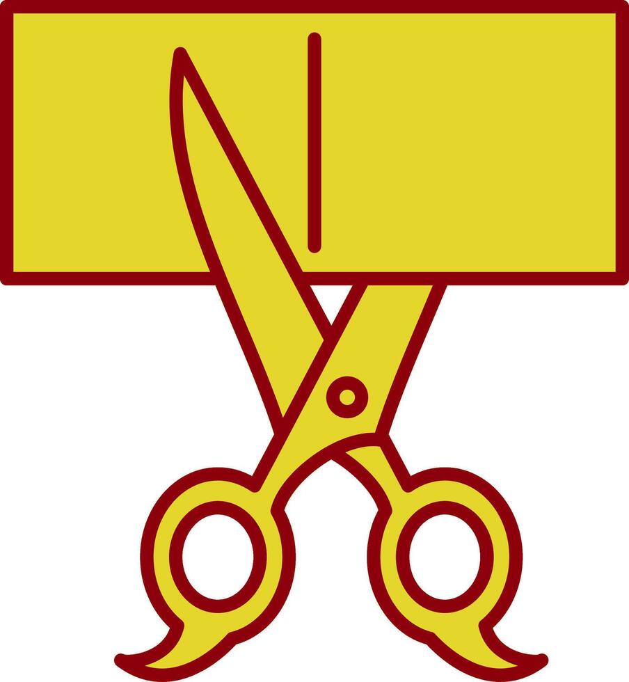 Scissors Line Two Color Icon vector