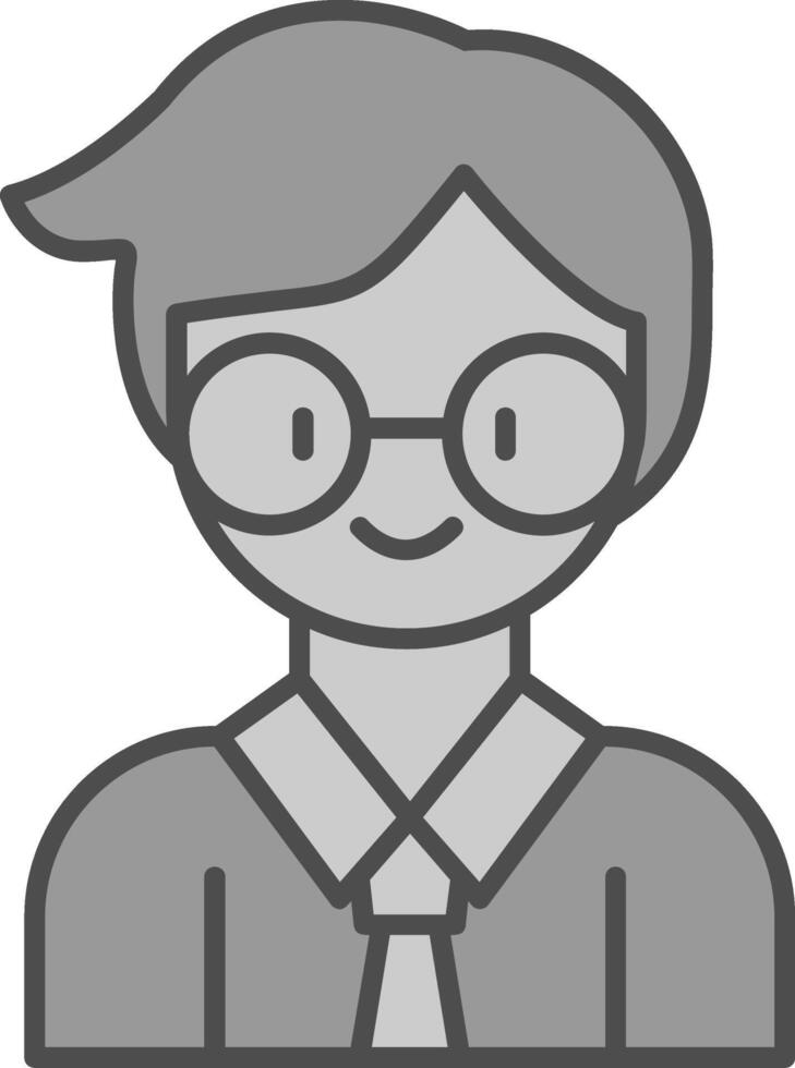 Teacher Fillay Icon vector