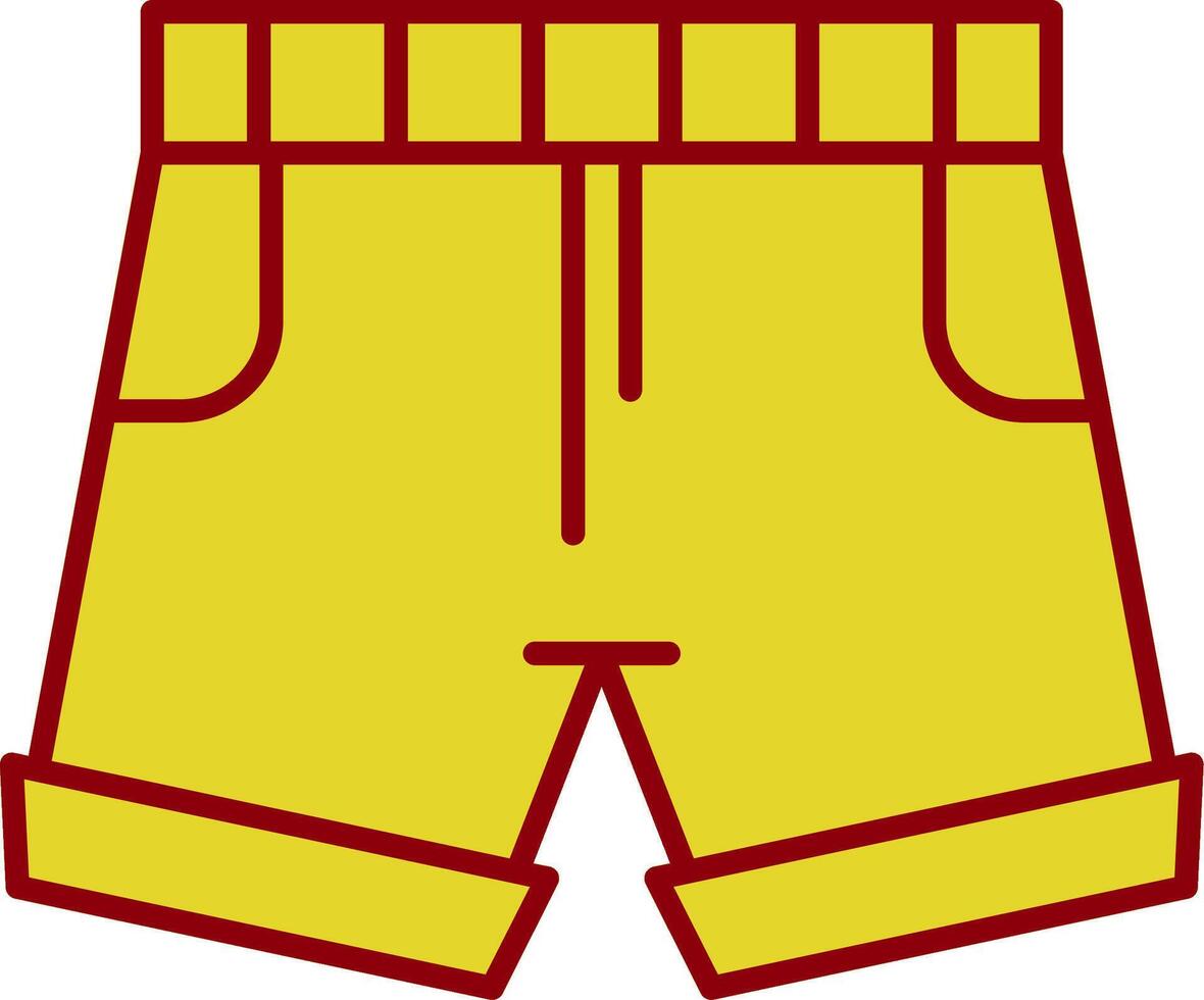 Shorts Fillay Icon vector