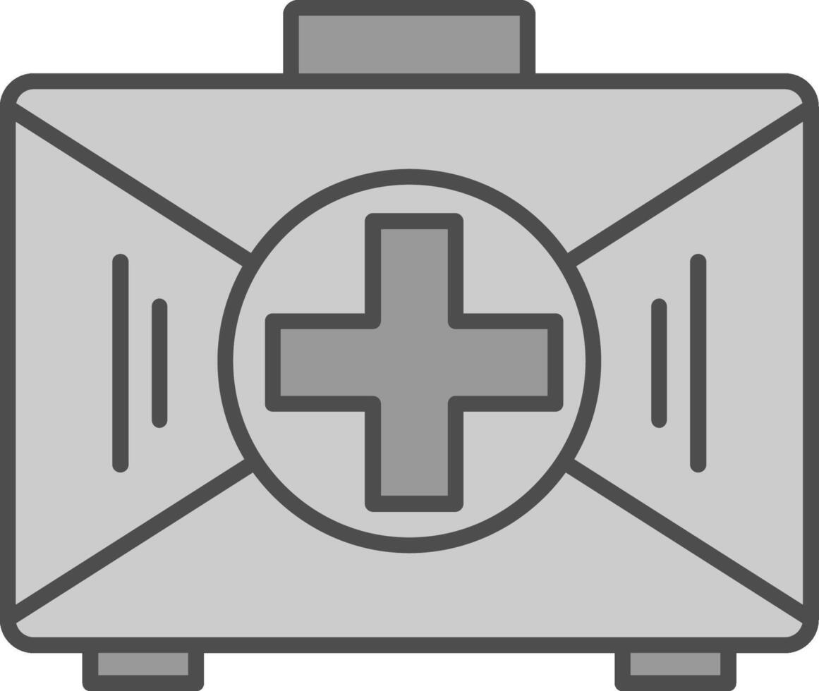 First Aid Kit Fillay Icon vector