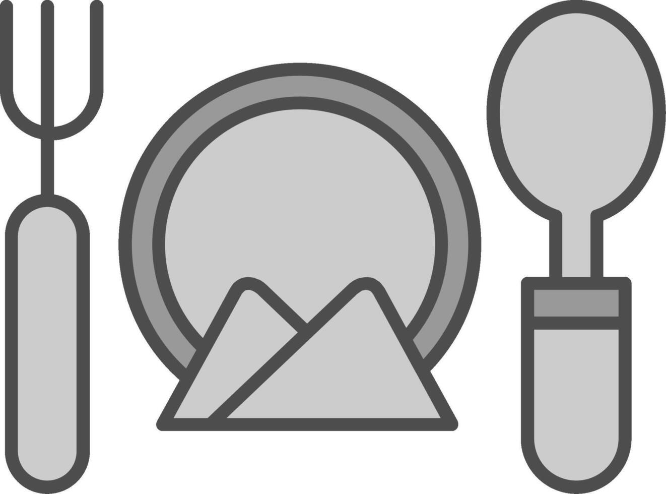 Cutlery Fillay Icon vector