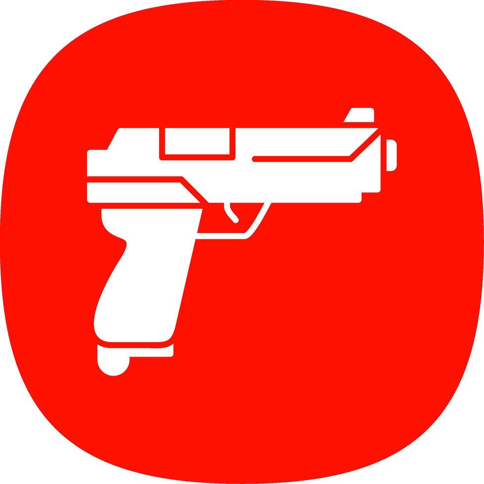 Gun Line Two Color Icon vector