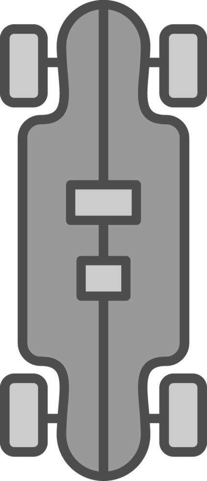 Longboard Fillay Icon vector