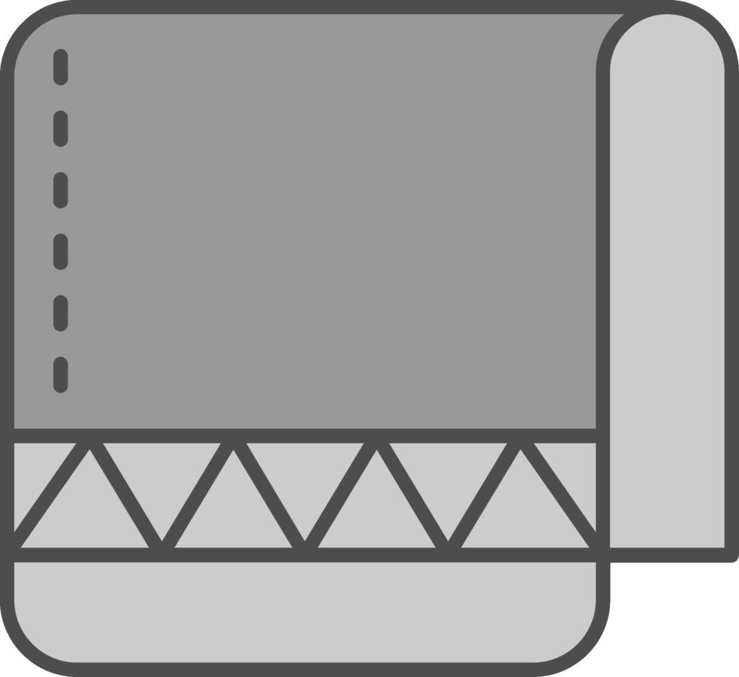 Towel Fillay Icon vector