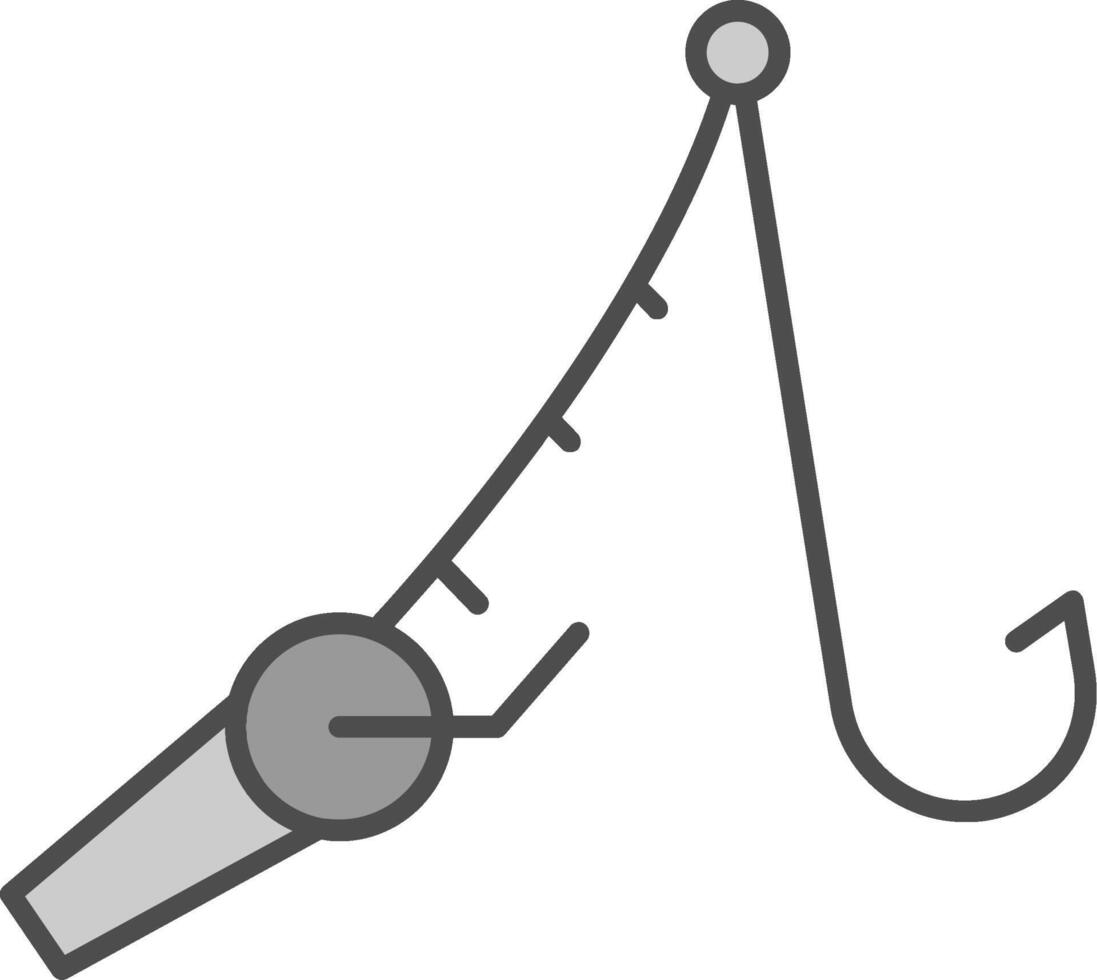 Fishing Line Two Color Icon vector
