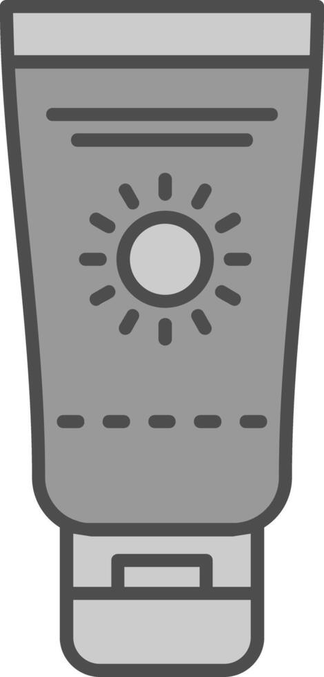 Sunscreen Fillay Icon vector