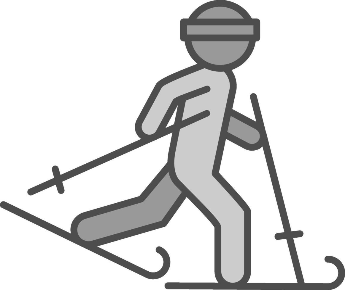 Ski Fillay Icon vector