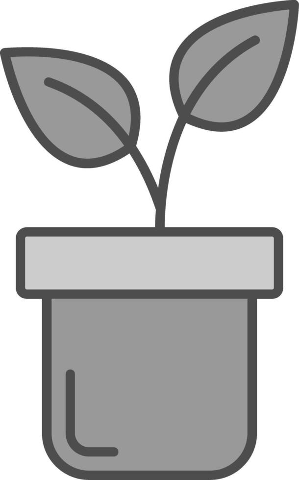 Plants Fillay Icon vector