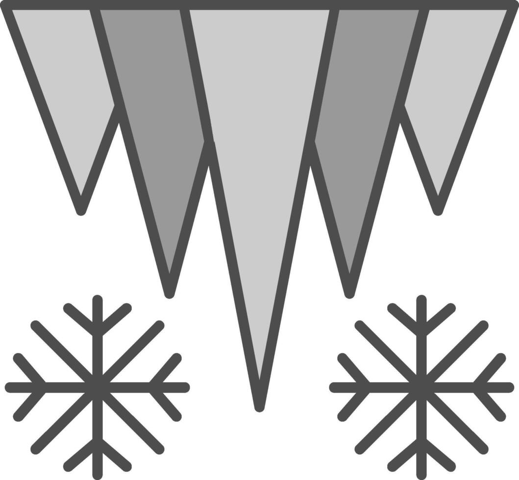 Icicle Fillay Icon vector