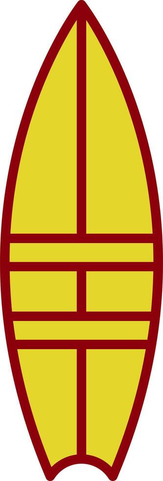 Surfboard Line Two Color Icon vector