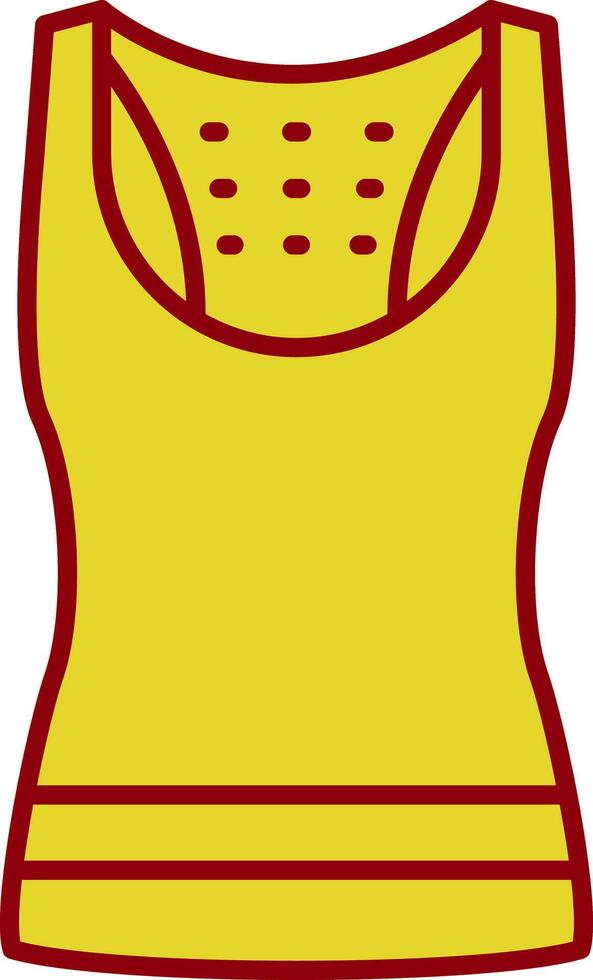 Tank Top Line Two Color Icon vector