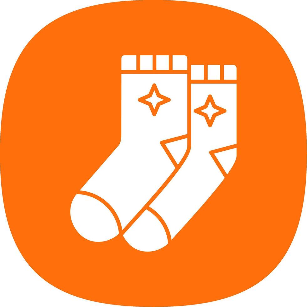 Socks Line Two Color Icon vector