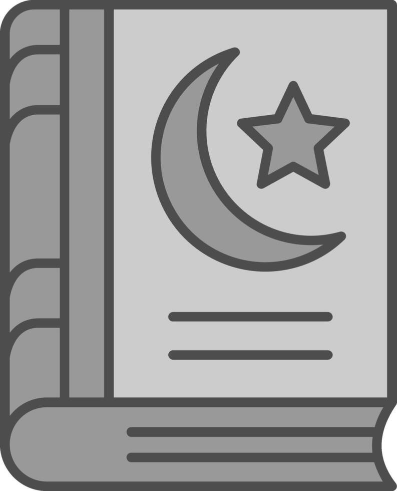 Holy Book Fillay Icon vector