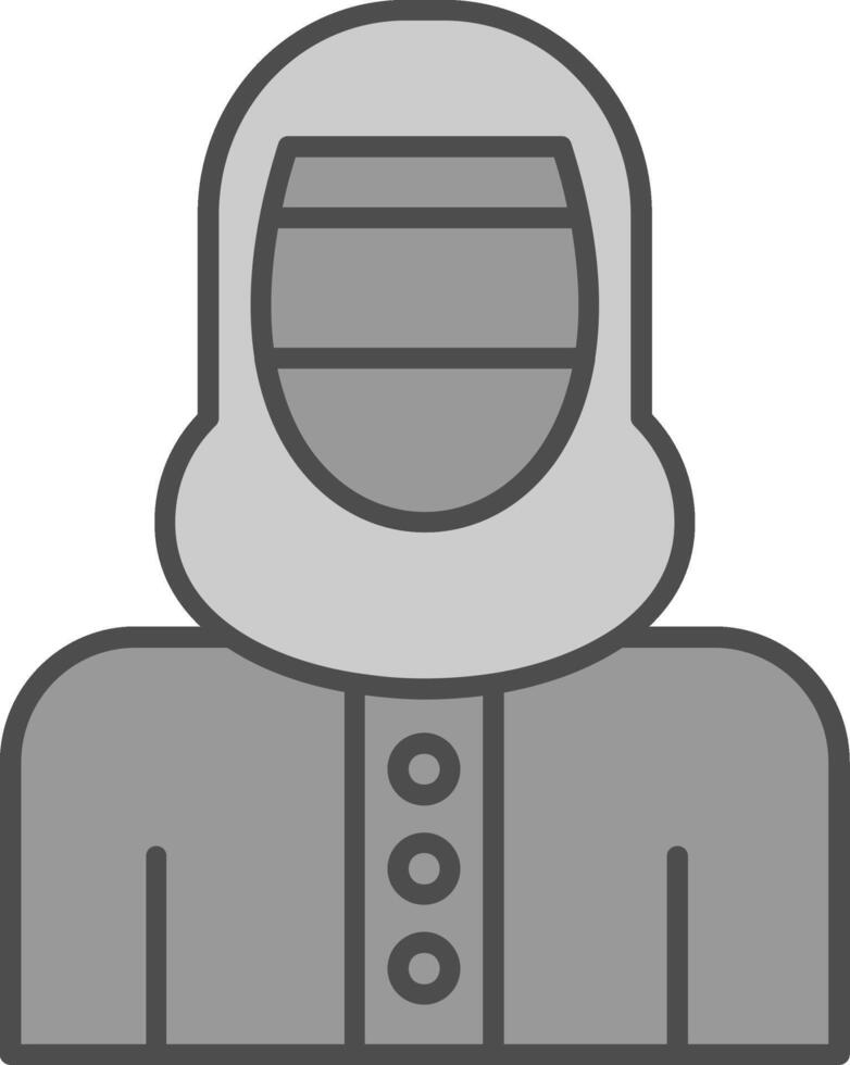 Woman with Niqab Fillay Icon vector