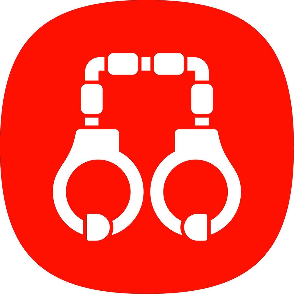 Handcuffs Line Two Color Icon vector