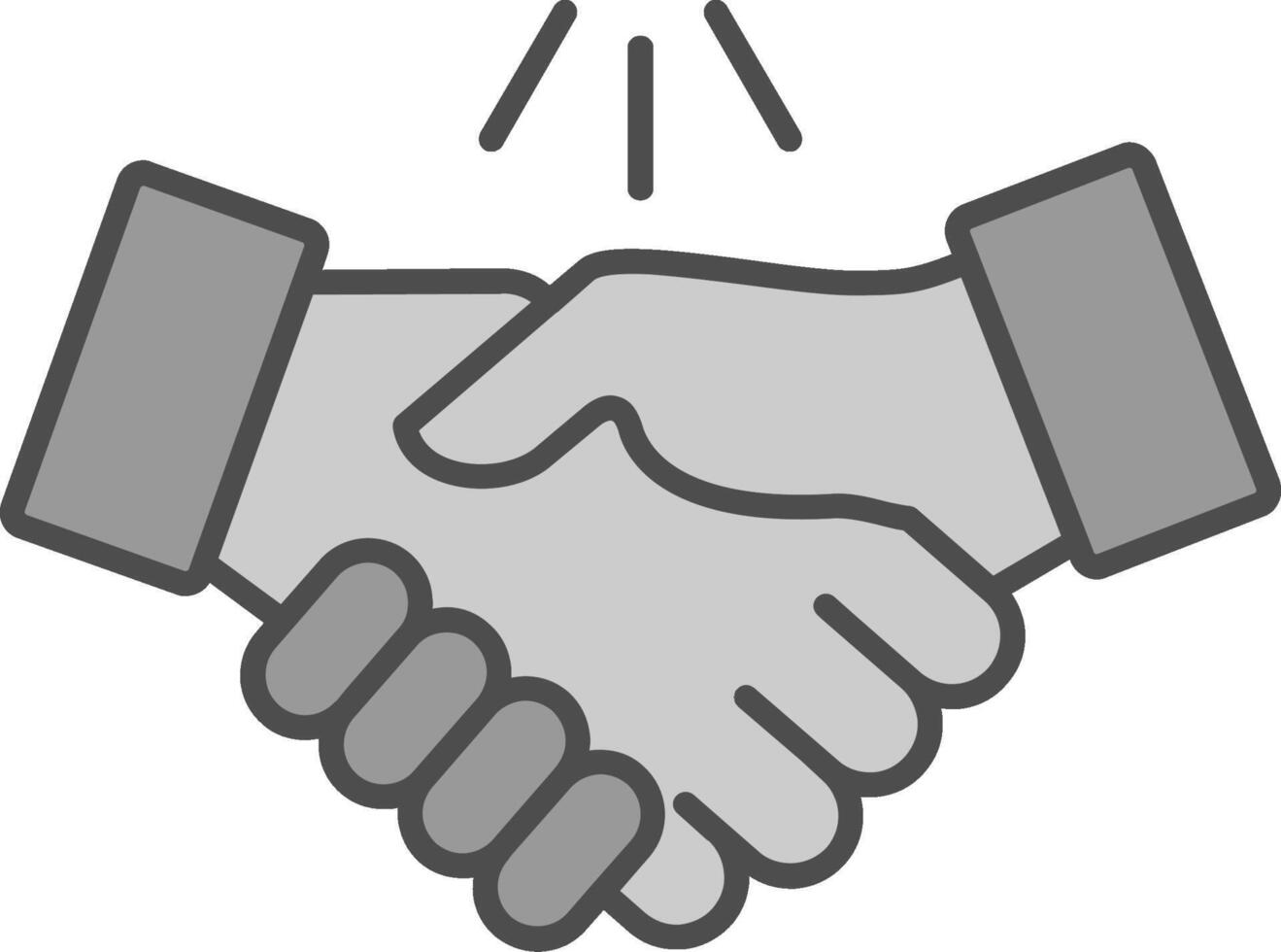 Handshake Fillay Icon vector