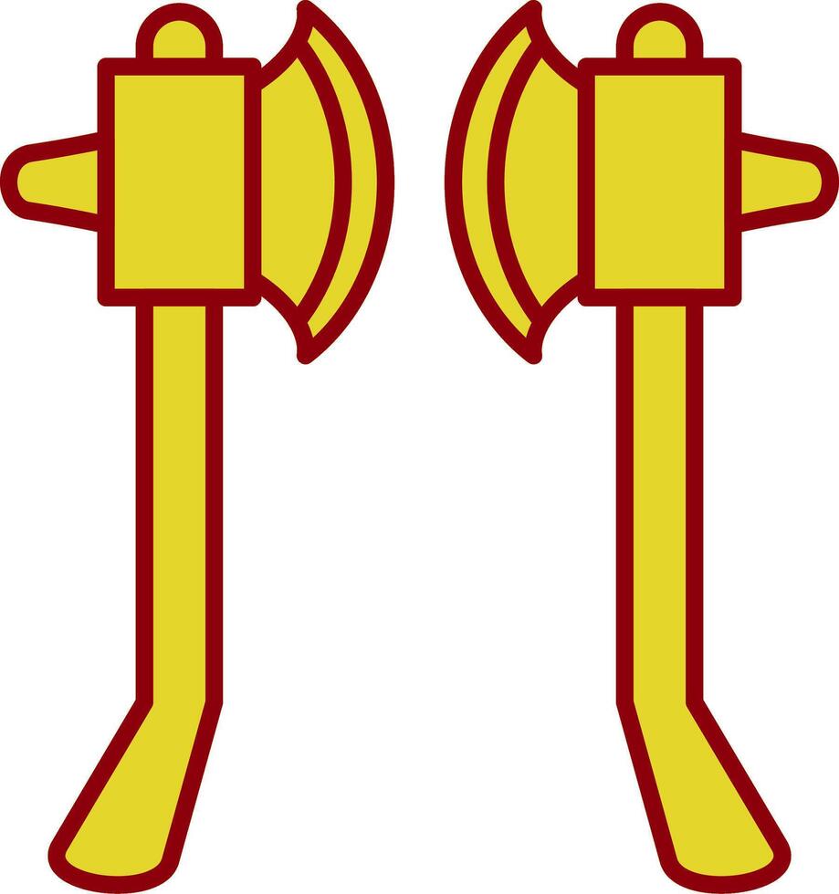 Axes Line Two Color Icon vector