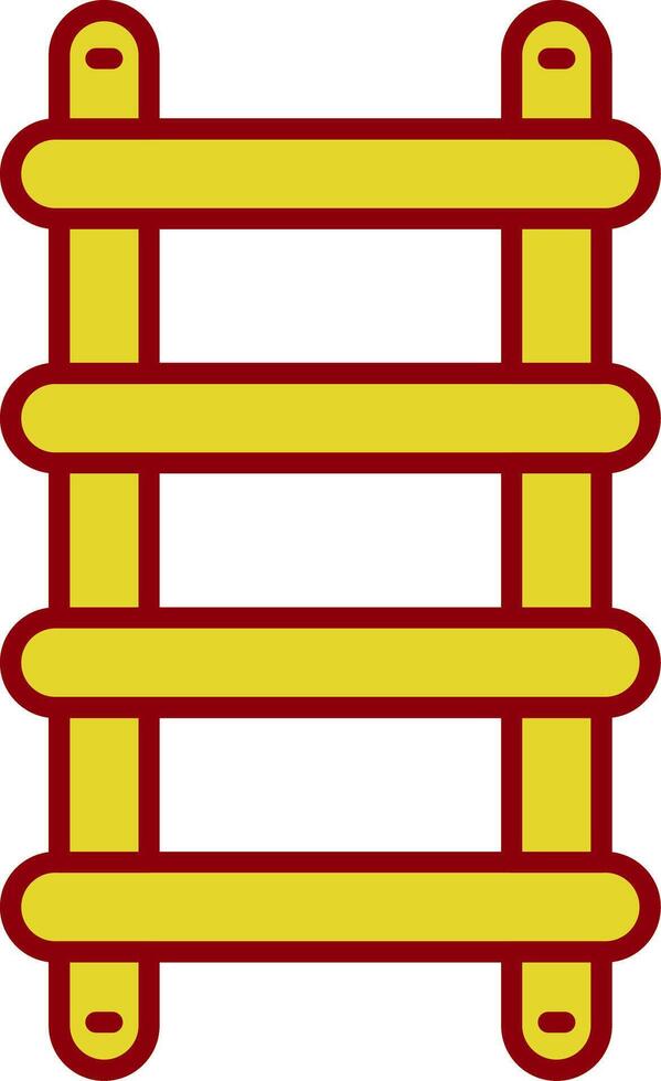Stepladder Line Two Color Icon vector