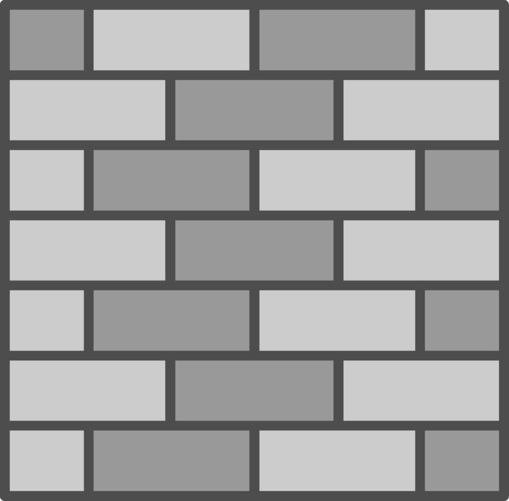 Brickwall Fillay Icon vector