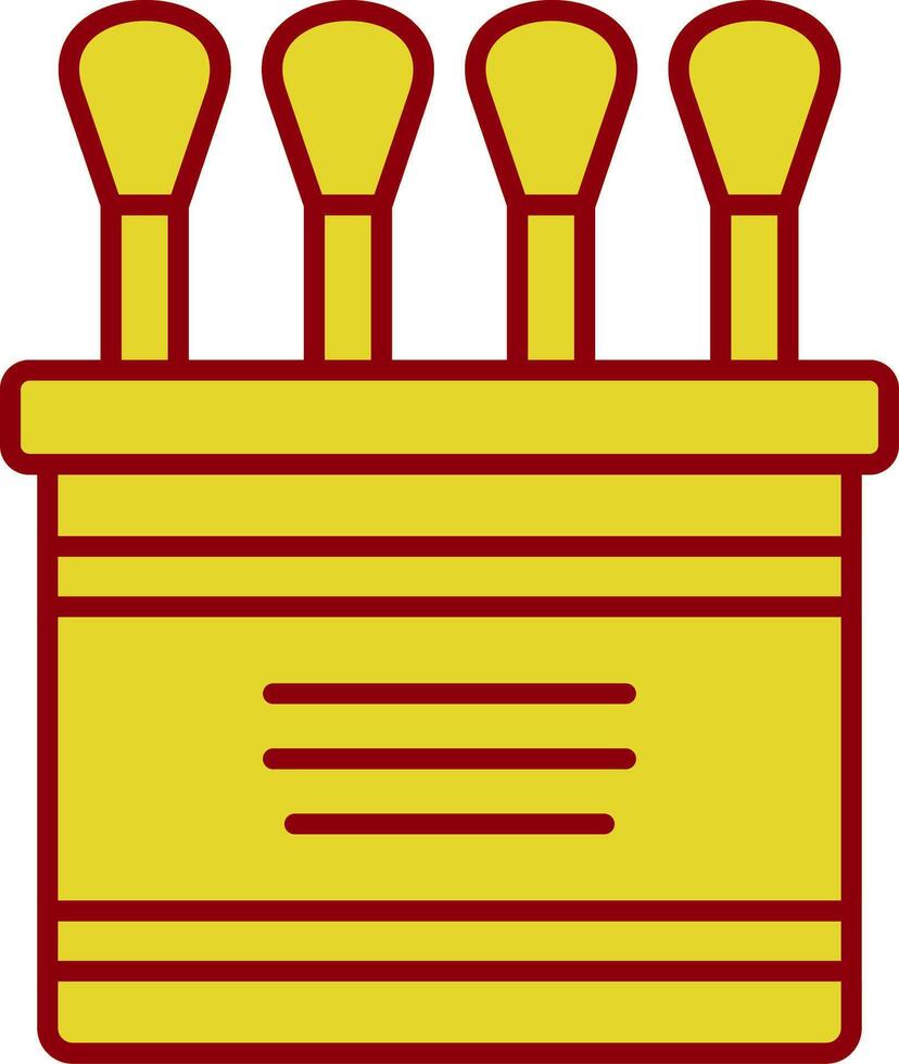 Cotton Swab Fillay Icon vector
