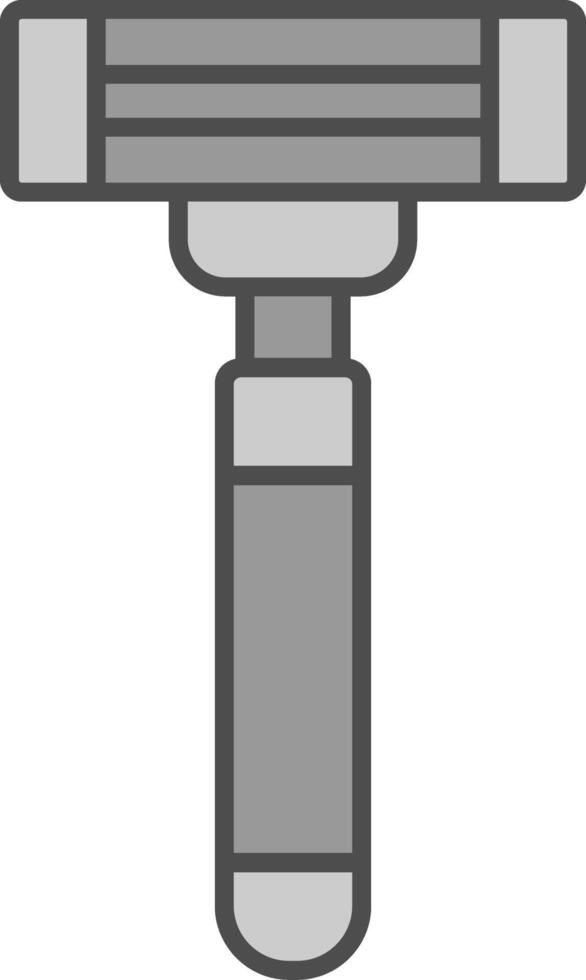 Razor Fillay Icon vector