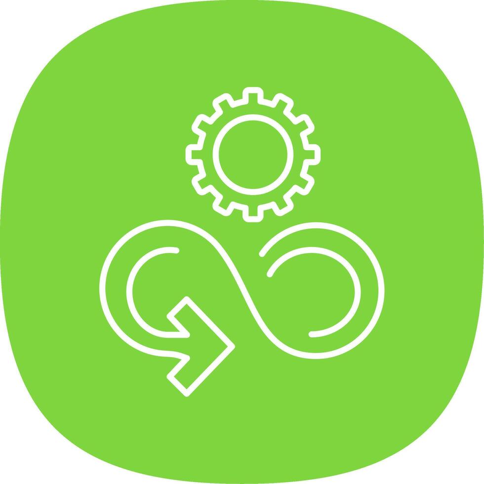 Responsible Consumption Line Curve Icon vector