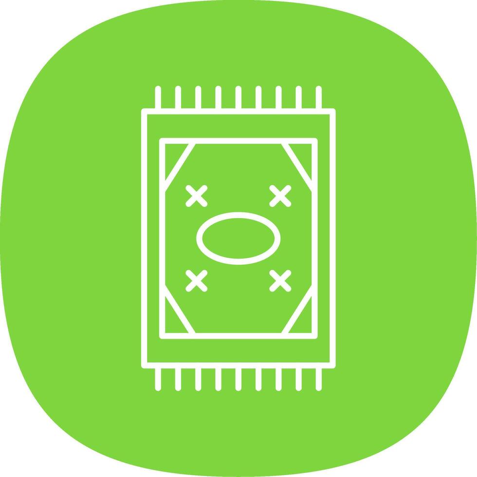 Carpet Line Curve Icon vector