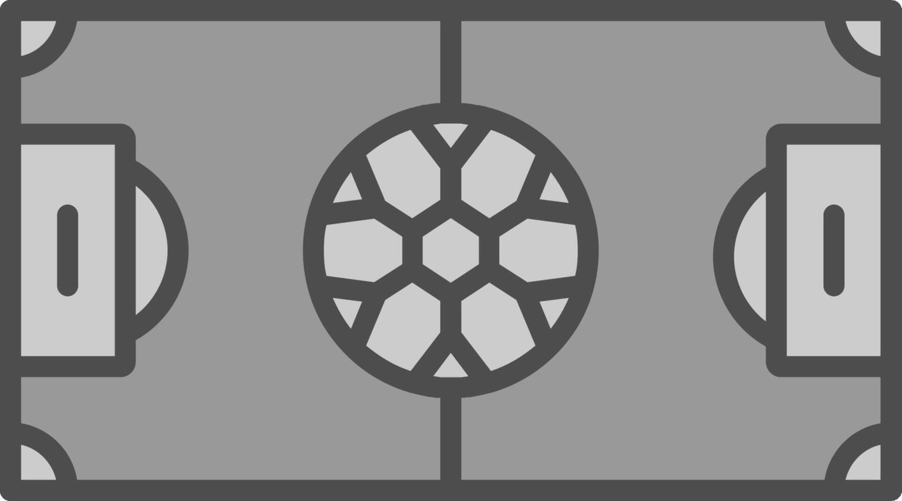 Football Field Fillay Icon vector