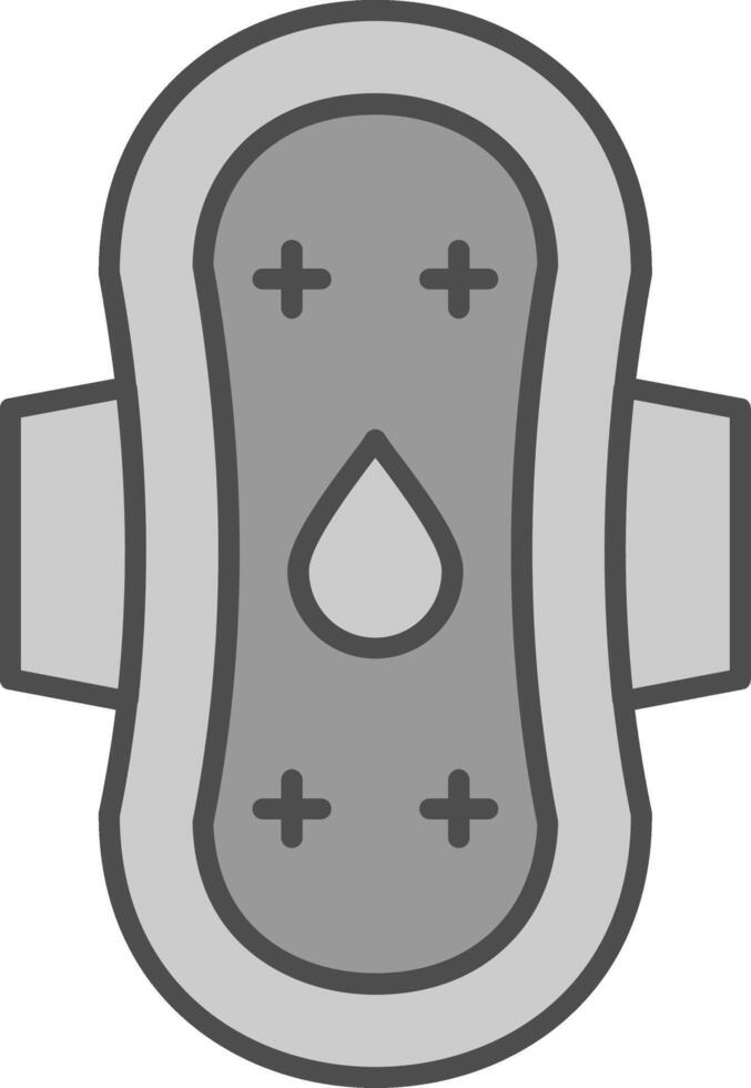 Sanitary Towel Fillay Icon vector