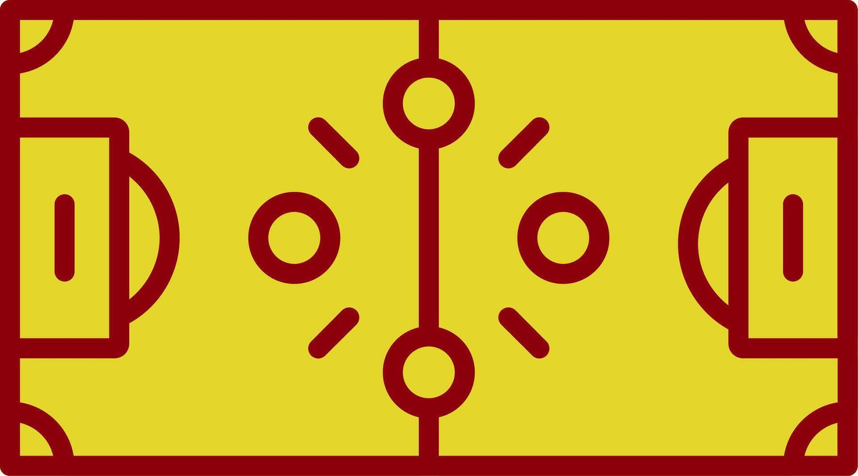 Football Strategy Line Two Color Icon vector