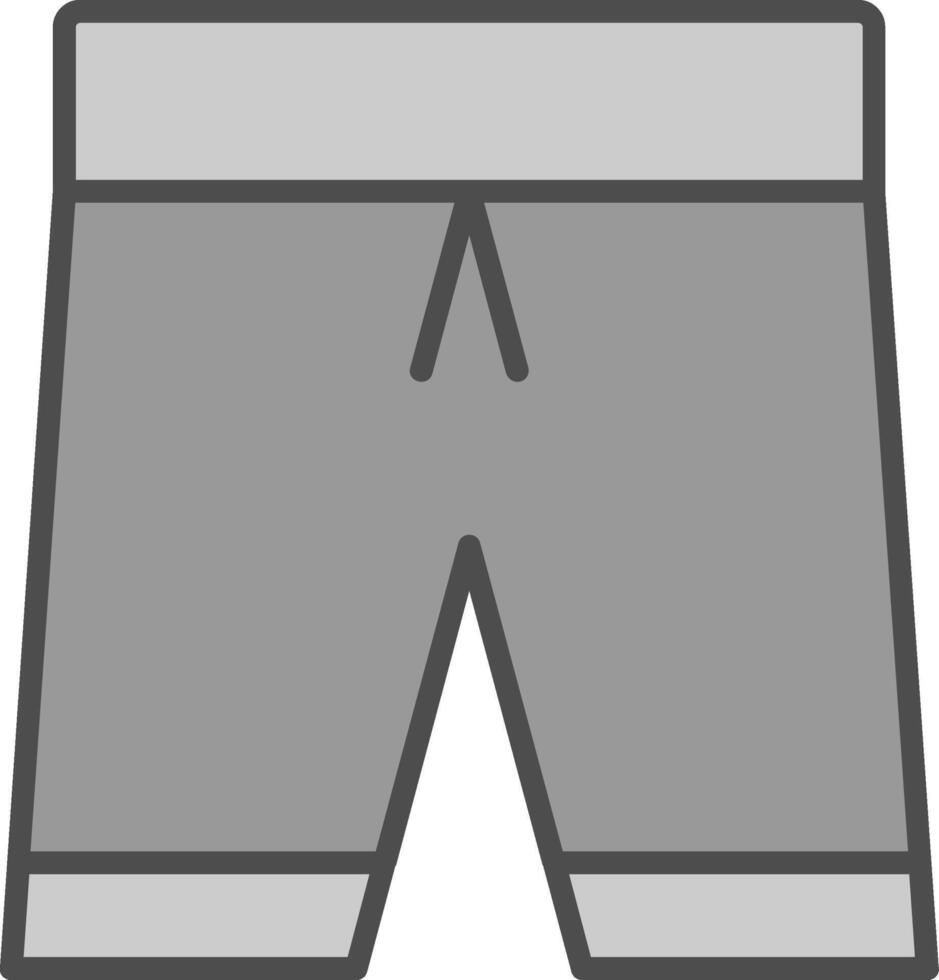 Football Shorts Fillay Icon vector